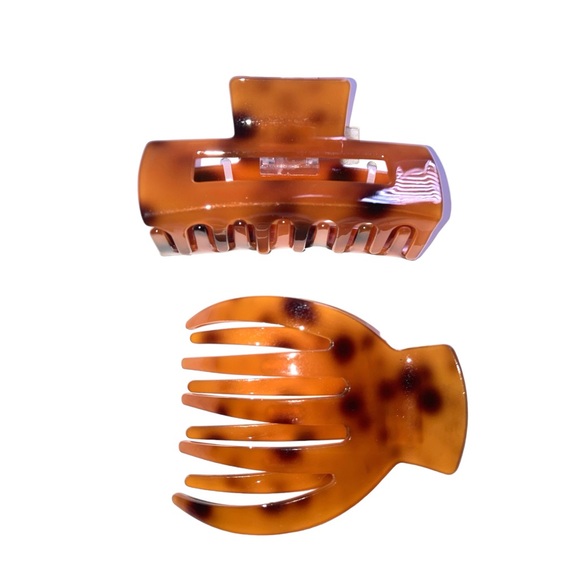 Flat Hair Claw Clips Set - Picture 1 of 8